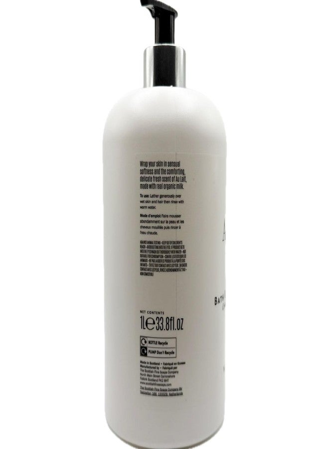 Scottish Fine Soaps The Au Lait Bath & Shower Cream, 33.8 fl oz, White - Image 3